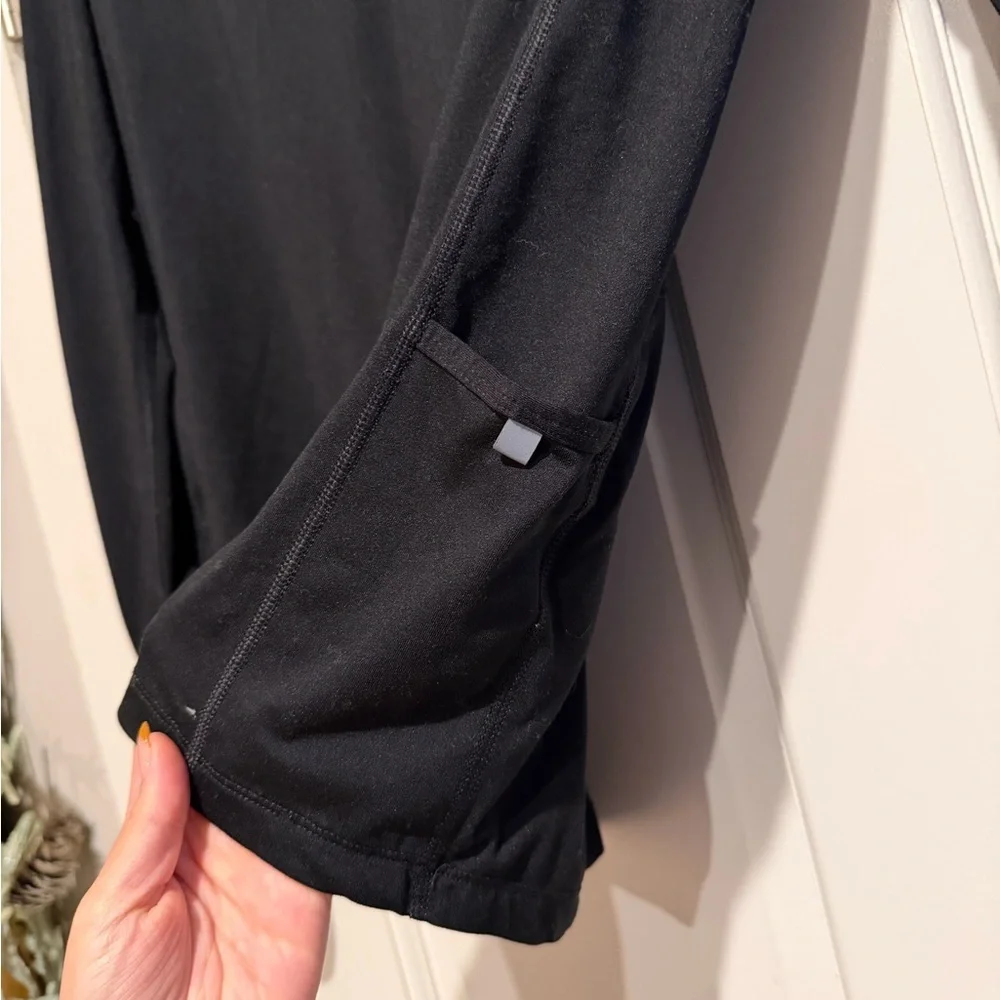 Nike Running Women's Black Long Sleeve Quarter Zip with Thumb Holes